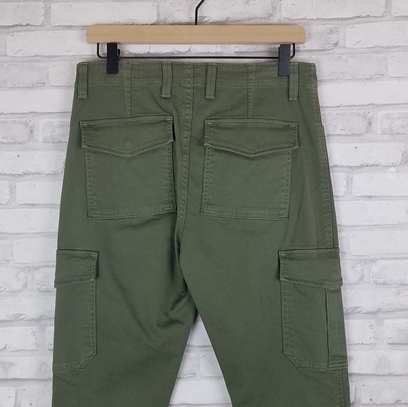 NWOT VINCE Army Green Stretch Twill Skinny Cargo Pants - Picture 6 of 13